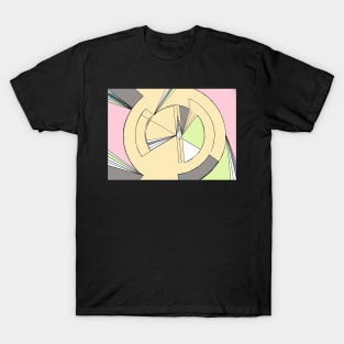 PASTEL GEOMETRIC OP ART DESIGN ART DECO T-Shirt